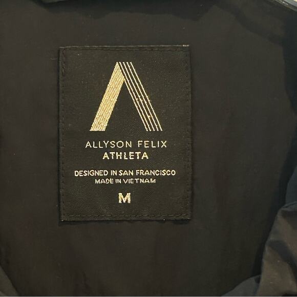 Athleta Allyson Felix Legend Oversized Jacket Black Size Medium - Picture 6 of 12